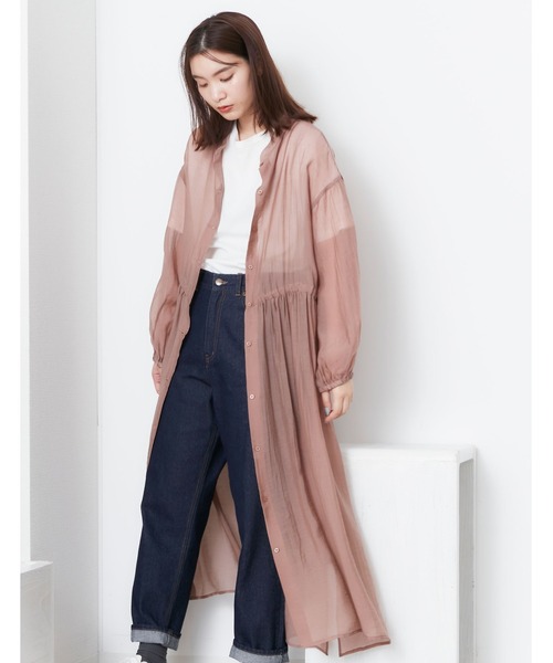 POU DOU DOU（プードゥドゥ）の「シアーウエスト切り替え2wayワンピース（ワンピース・レディース・モカ/ライトグレー/ブラック・3）」の8枚目の写真