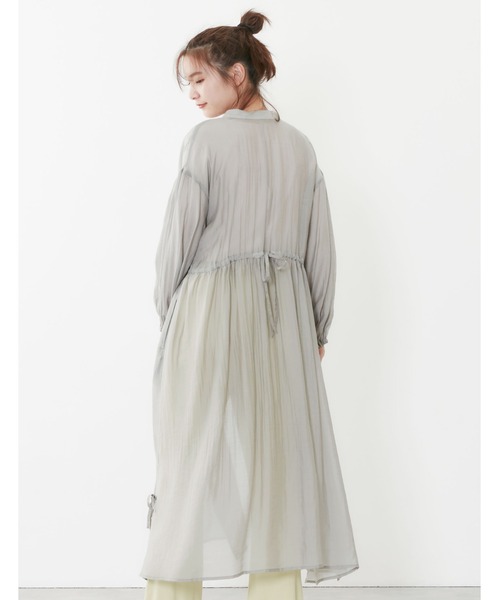 POU DOU DOU（プードゥドゥ）の「シアーウエスト切り替え2wayワンピース（ワンピース・レディース・モカ/ライトグレー/ブラック・3）」の13枚目の写真