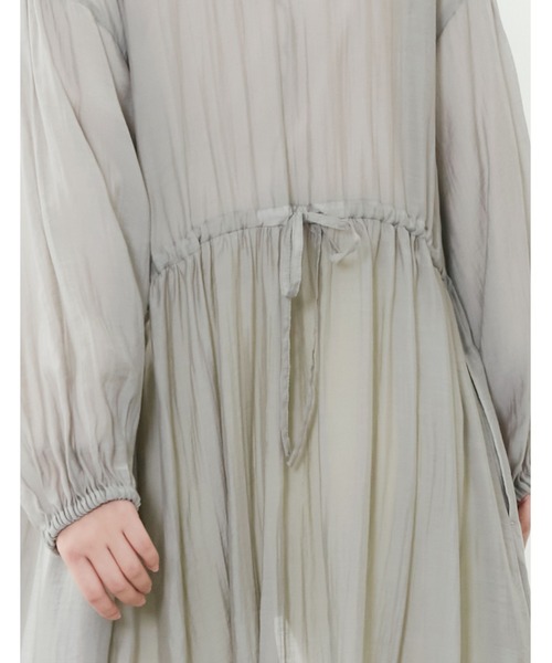 POU DOU DOU（プードゥドゥ）の「シアーウエスト切り替え2wayワンピース（ワンピース・レディース・モカ/ライトグレー/ブラック・3）」の22枚目の写真