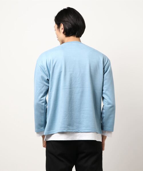 CERCA(チェルカ)の「BEYES/カットソー アンサンブル(2set)/ポケット付/ポケtee(Tシャツ/カットソー・メンズ・グレー/ベージュ/ライトブルー/ブラック・MEDIUM/LARGE)」の6枚目の写真