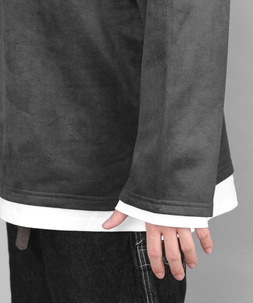 CERCA(チェルカ)の「BEYES/カットソー アンサンブル(2set)/ポケット付/ポケtee(Tシャツ/カットソー・メンズ・グレー/ベージュ/ライトブルー/ブラック・MEDIUM/LARGE)」の12枚目の写真