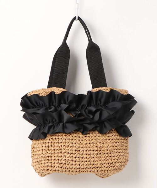 INTERPLANET（インタープラネット）の「フリルかごバッグ（かごバッグ・レディース・グレー/ブラウン・フリー）」の13枚目の写真