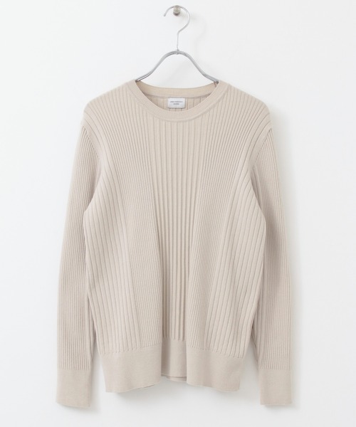 URBAN RESEARCH DOORS(アーバンリサーチドアーズ)の「ランダムリブクルーネックニット(ニット/セーター・レディース・ネイビー/グリーン系その他/ピンク系その他/ライトベージュ・ONE)」の8枚目の写真
