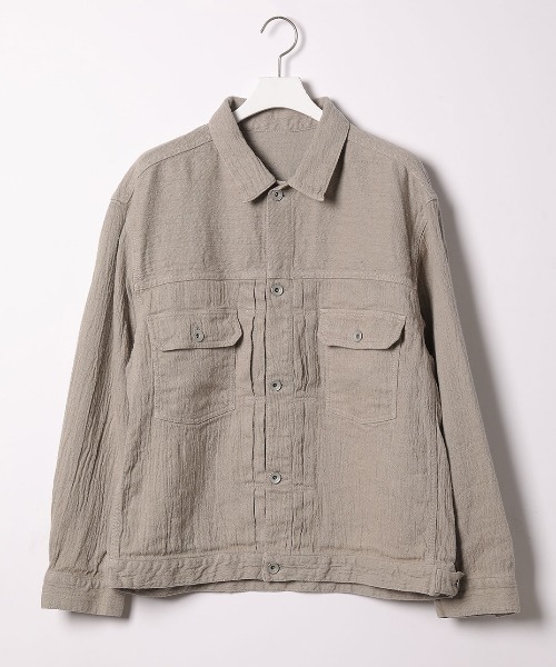 ADAM ET ROPE'（アダムエロペ）の「ワッシャーリネン TYPE IIブルゾン（ブルゾン・メンズ・スミクロ/ライトグレー・M/L）」の13枚目の写真