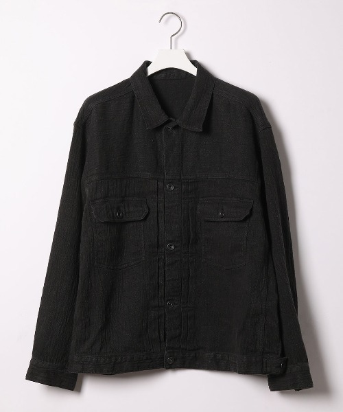 ADAM ET ROPE'（アダムエロペ）の「ワッシャーリネン TYPE IIブルゾン（ブルゾン・メンズ・スミクロ/ライトグレー・M/L）」の10枚目の写真