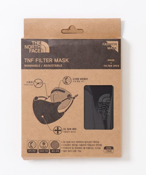 THE NORTH FACE(ザノースフェイス)の「【THE NORTH FACE ザ・ノースフェイス】フィルターインマスク TNF FILTER MASK(マスク・メンズ・ブラック・FREE)」の7枚目の写真