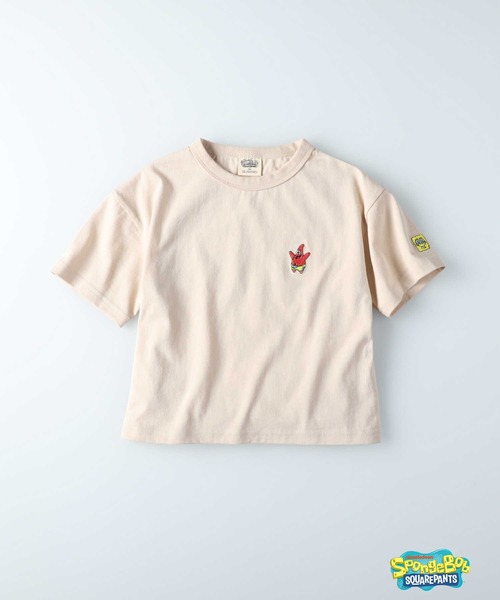 Right-on(ライトオン)の「プリントTシャツ(スポンジ・ボブ)(Tシャツ/カットソー・キッズ・ベージュ/ピンク/ブラック/ライム/オフホワイト/サックスブルー・105/120/140/155/130)」の15枚目の写真