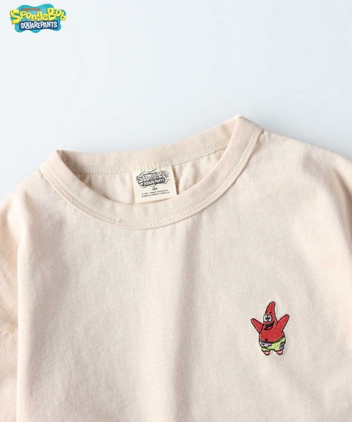 Right-on(ライトオン)の「プリントTシャツ(スポンジ・ボブ)(Tシャツ/カットソー・キッズ・ベージュ/ピンク/ブラック/ライム/オフホワイト/サックスブルー・105/120/140/155/130)」の20枚目の写真