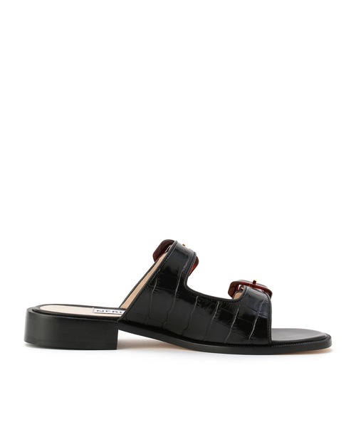 NEBULONI E（ネブローニ）の「NEBULONIE / ダブルベルトフラットサンダル《ESTNATION EXCLUSIVE》（サンダル・レディース・ブラック・35/38/36/37）」の6枚目の写真