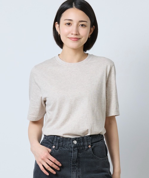 L.L.Bean(エルエルビーン)の「ケアフリー・アンシュリンカブル・ティ、半袖 ジャパン・フィット(Tシャツ/カットソー・メンズ・ネイビー/ホワイト/ヘザーグレー/ブラック/マスタード/オレンジ/ライトブラウン/ブルー系・X-LARGE/LARGE/SMALL/MEDIUM/XX-LARGE)」の4枚目の写真