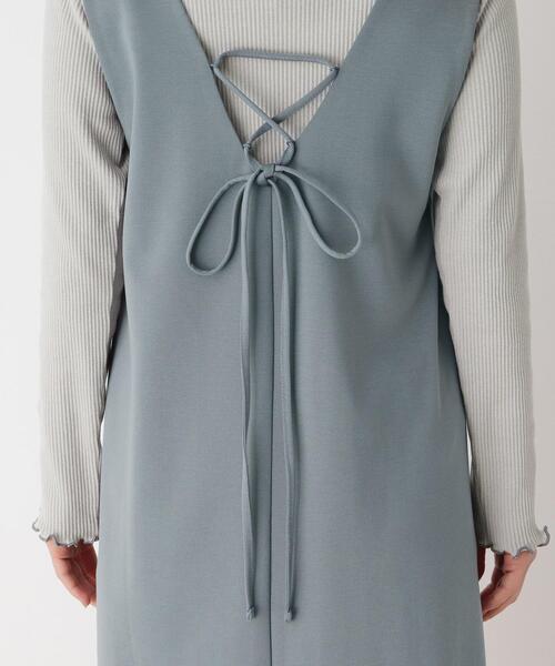 pink adobe（ピンクアドベ）の「◆【M-3L/SET】プルオーバー付き ジャンパースカート（スカート・レディース・チャコールグレー/カーキ/ライトベージュ/ピンク系・44/40/38/42）」の14枚目の写真