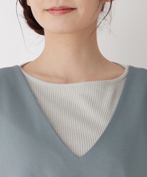 pink adobe（ピンクアドベ）の「◆【M-3L/SET】プルオーバー付き ジャンパースカート（スカート・レディース・チャコールグレー/カーキ/ライトベージュ/ピンク系・44/40/38/42）」の12枚目の写真