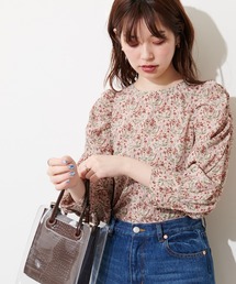 【WEB限定カラー有り】春めきパワショルブラウス