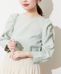 natural couture | 【WEB限定カラー有り】春めきパワショルブラウス(シャツ/ブラウス)