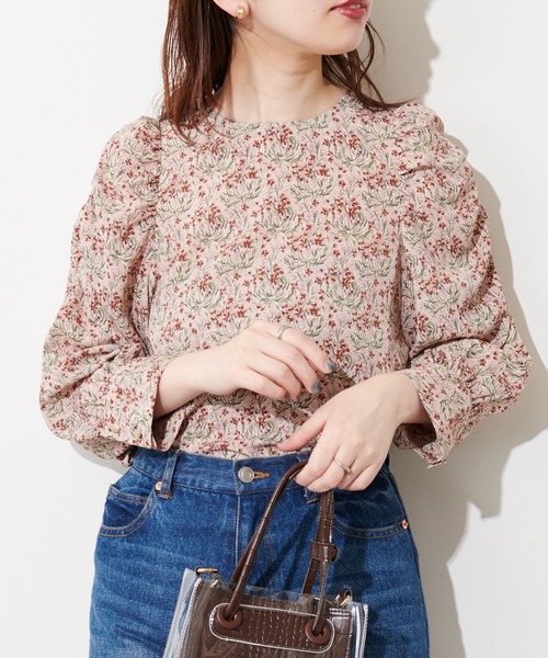 natural couture(ナチュラルクチュール)の「【WEB限定カラー有り】春めきパワショルブラウス(シャツ/ブラウス・レディース・その他2/オフホワイト/ミント/その他1/ブラック・FREE)」の11枚目の写真