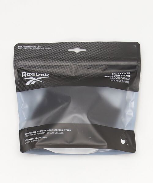 Reebok（リーボック）の「フェイスカバー for スポーツ / Face Cover for Sports（マスク・メンズ・ブラック×ホワイト・MEDIUM/LARGE）」の5枚目の写真