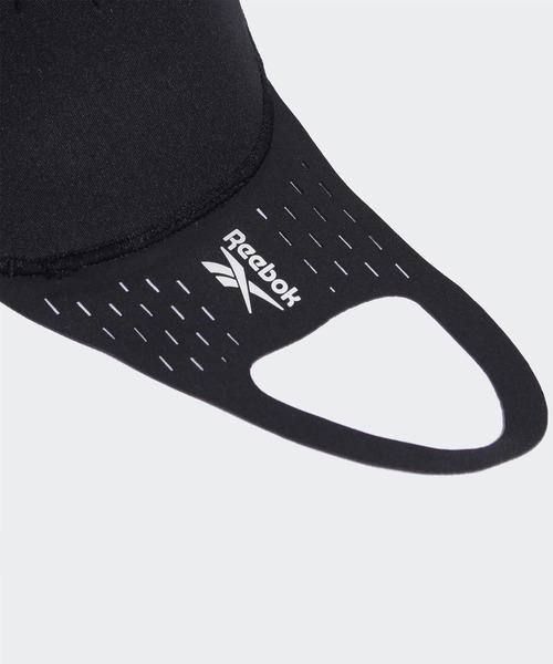Reebok（リーボック）の「フェイスカバー for スポーツ / Face Cover for Sports（マスク・メンズ・ブラック×ホワイト・MEDIUM/LARGE）」の2枚目の写真