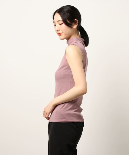 FRAY I.D（フレイアイディー）の「ボトルネックカットソー（Tシャツ/カットソー・レディース・ホワイト/チャコールグレー/ブラック/ピンク・FREE）」の6枚目の写真