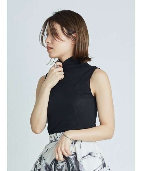 FRAY I.D（フレイアイディー）の「ボトルネックカットソー（Tシャツ/カットソー・レディース・ホワイト/チャコールグレー/ブラック/ピンク・FREE）」の10枚目の写真