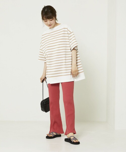 FREAK'S STORE（フリークスストア）の「スラブリブパンツ（その他パンツ・レディース・ブラック/ピンク/ベージュ/イエロー・ﾌﾘ-）」の21枚目の写真