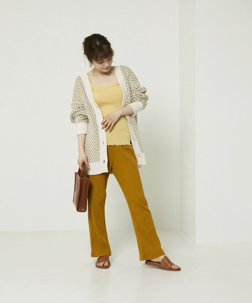 FREAK'S STORE（フリークスストア）の「スラブリブパンツ（その他パンツ・レディース・ブラック/ピンク/ベージュ/イエロー・ﾌﾘ-）」の14枚目の写真