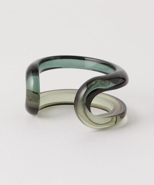 BEAUTY&YOUTH UNITED ARROWS（ビューティーアンドユースユナイテッドアローズ）の「BY クリアグラデーション ビッグバングル（バングル/リストバンド・レディース・ダークブラウン/ケリー・FREE）」の5枚目の写真