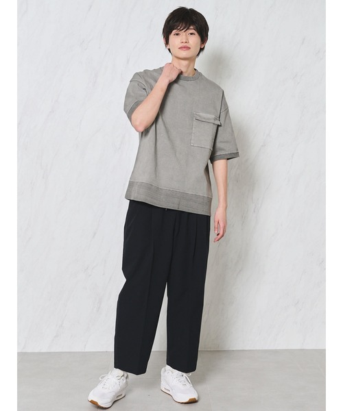 COTORICA（コトリカ）の「ピグメント裏毛ルーズT（Tシャツ/カットソー・メンズ・チャコールグレー/ライトグレー/カーキ・MEDIUM/LARGE）」の8枚目の写真