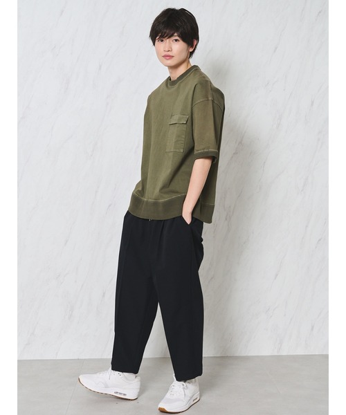 COTORICA（コトリカ）の「ピグメント裏毛ルーズT（Tシャツ/カットソー・メンズ・チャコールグレー/ライトグレー/カーキ・MEDIUM/LARGE）」の11枚目の写真