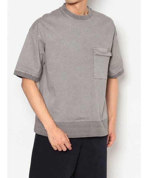 COTORICA（コトリカ）の「ピグメント裏毛ルーズT（Tシャツ/カットソー・メンズ・チャコールグレー/ライトグレー/カーキ・MEDIUM/LARGE）」の15枚目の写真