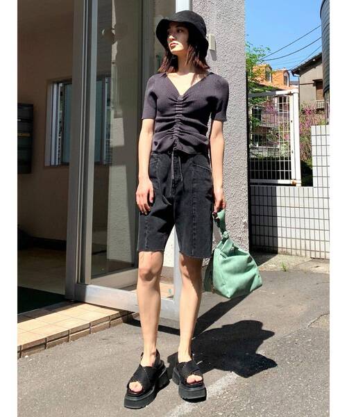 EMODA（エモダ）の「クロスステッチサンダル（サンダル・レディース・ブラック/ブラウン・MEDIUM/LARGE/SMALL）」の6枚目の写真