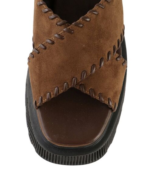 EMODA（エモダ）の「クロスステッチサンダル（サンダル・レディース・ブラック/ブラウン・MEDIUM/LARGE/SMALL）」の16枚目の写真