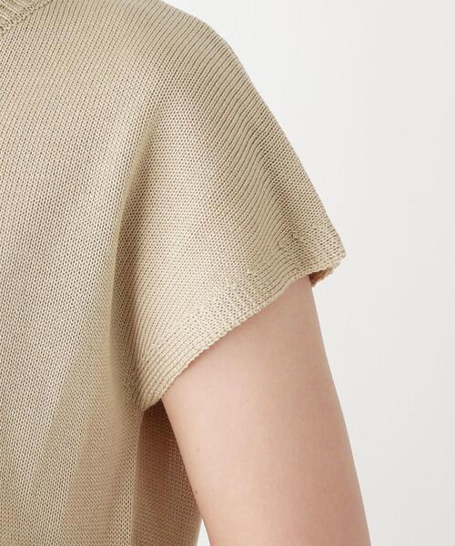 pink adobe（ピンクアドベ）の「◆【M-LL】【洗える】シャツテイル ニットプルオーバー（ニット/セーター・レディース・ライトブルー/カーキ/オレンジ/ライトベージュ・40/38/42）」の7枚目の写真