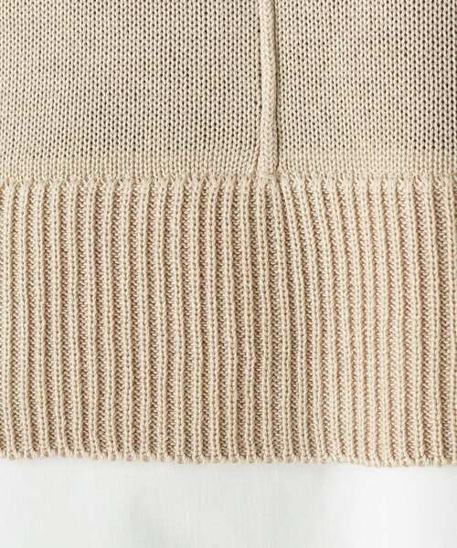 pink adobe（ピンクアドベ）の「◆【M-LL】【洗える】シャツテイル ニットプルオーバー（ニット/セーター・レディース・ライトブルー/カーキ/オレンジ/ライトベージュ・40/38/42）」の8枚目の写真