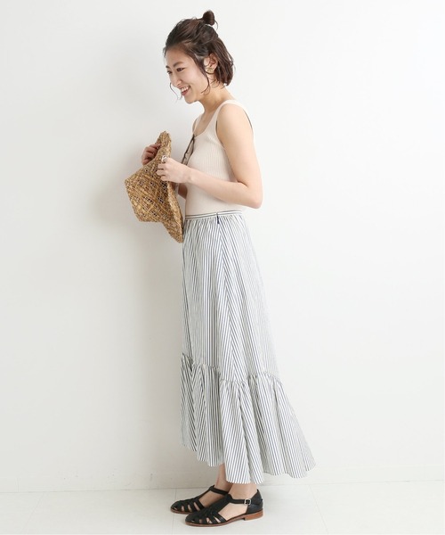 IENA(イエナ)の「RIB ニットキャミ◆(ニット/セーター・レディース・アイボリー/ネイビー/ピンク系その他・FREE)」の13枚目の写真