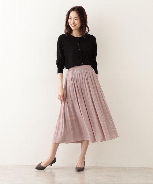 NATURAL BEAUTY BASIC（ナチュラルビューティーベーシック）の「[UVカット]レーヨンナイロンンライト１６Ｇカーディガン/0171275600（カーディガン/ボレロ・レディース・ブラック/ブラウン/オフホワイト/ライトグリーン・MEDIUM）」の18枚目の写真