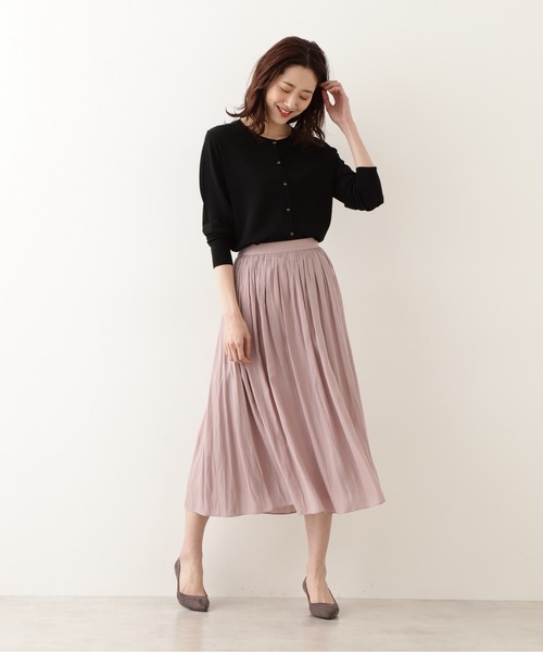 NATURAL BEAUTY BASIC（ナチュラルビューティーベーシック）の「[UVカット]レーヨンナイロンンライト１６Ｇカーディガン/0171275600（カーディガン/ボレロ・レディース・ブラック/ブラウン/オフホワイト/ライトグリーン・MEDIUM）」の19枚目の写真