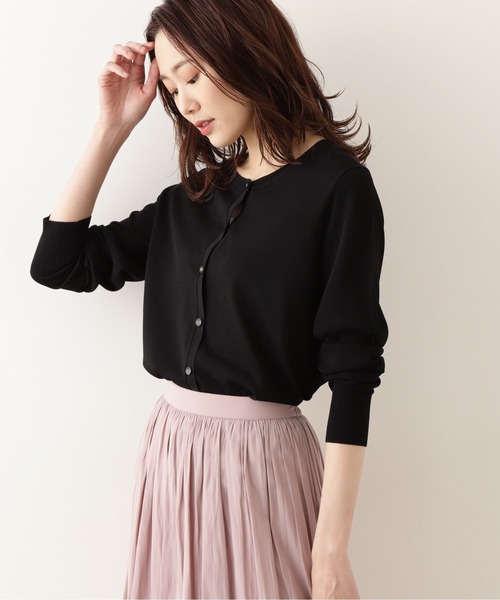 NATURAL BEAUTY BASIC（ナチュラルビューティーベーシック）の「[UVカット]レーヨンナイロンンライト１６Ｇカーディガン/0171275600（カーディガン/ボレロ・レディース・ブラック/ブラウン/オフホワイト/ライトグリーン・MEDIUM）」の20枚目の写真