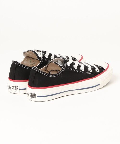CONVERSE(コンバース)の「CONVERSE コンバース CANVAS ALL STAR J OX(キャンバスオールスターJ) 130430 ブラック×レッド(スニーカー・レディース・ブラック×レッド・24.0cm/25.0cm/23.0cm/24.5cm/23.5cm)」の3枚目の写真