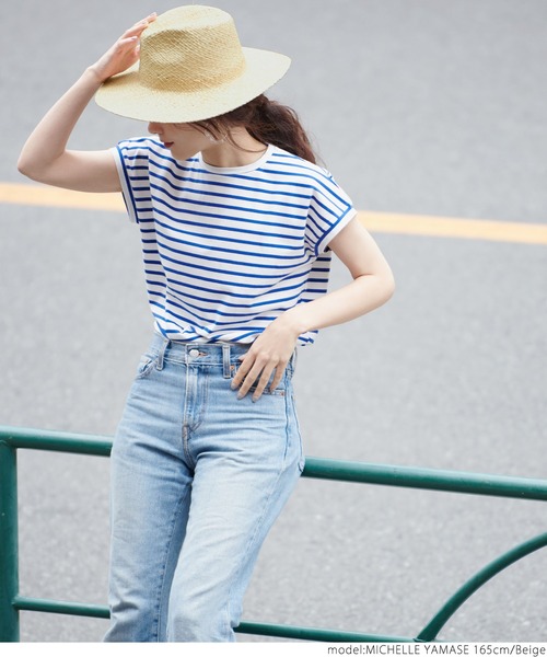 coca（coca）（コカ）の「つば広中折れラフィアハット（ハット・レディース・ベージュ/ブラウン・ONE SIZE）」の3枚目の写真