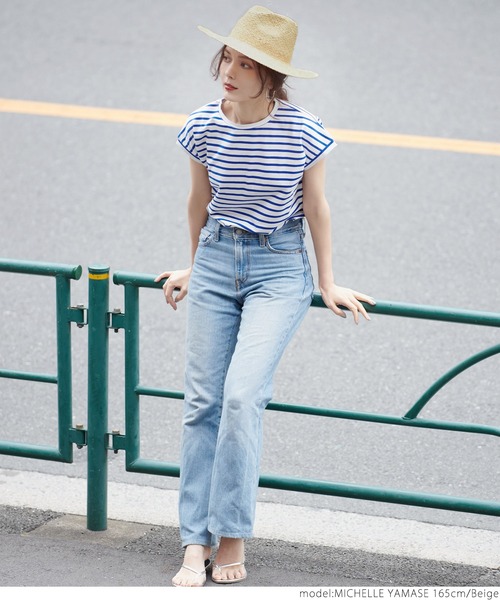 coca（coca）（コカ）の「つば広中折れラフィアハット（ハット・レディース・ベージュ/ブラウン・ONE SIZE）」の5枚目の写真