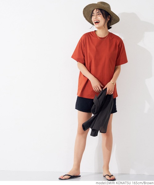 coca（coca）（コカ）の「つば広中折れラフィアハット（ハット・レディース・ベージュ/ブラウン・ONE SIZE）」の9枚目の写真