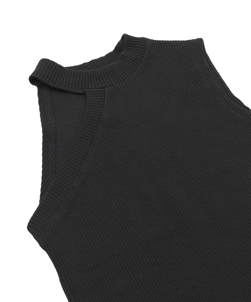 Figments（フィグメンツ）の「アシンメトリータンクトップ（タンクトップ・レディース・ホワイト/ブラック・FREE）」の7枚目の写真