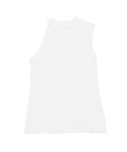 Figments（フィグメンツ）の「アシンメトリータンクトップ（タンクトップ・レディース・ホワイト/ブラック・FREE）」の18枚目の写真