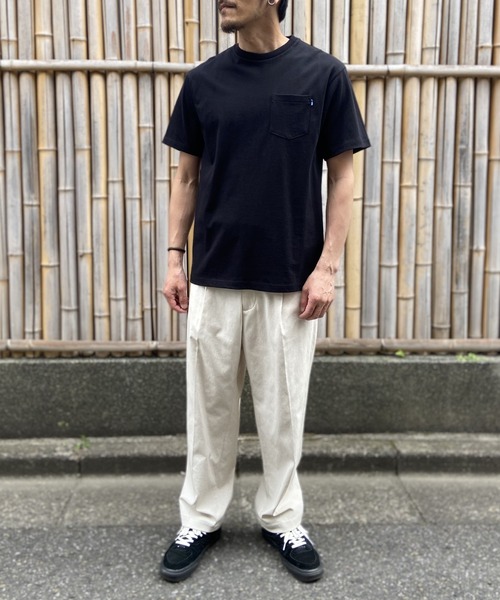 PARKS TOKYO SELECT(パークストウキョウセレクト)の「<AWM>STANDARD POCKET 半袖Tシャツ(Tシャツ/カットソー・メンズ・ブラウン/ブラック/ネイビー系/ベージュ/ホワイト/オフホワイト・LARGE/MEDIUM)」の9枚目の写真