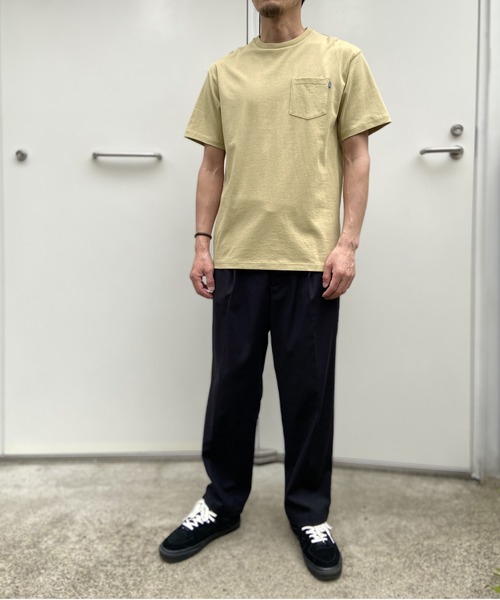 PARKS TOKYO SELECT(パークストウキョウセレクト)の「<AWM>STANDARD POCKET 半袖Tシャツ(Tシャツ/カットソー・メンズ・ブラウン/ブラック/ネイビー系/ベージュ/ホワイト/オフホワイト・LARGE/MEDIUM)」の12枚目の写真