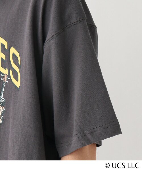 MINIONS（ミニオンズ）の「◆MINION ミニオン / フロントプリント  コットン半袖Tシャツ（Tシャツ/カットソー・メンズ・ダークグレー/アイボリー/ブラック・03/04/02）」の12枚目の写真