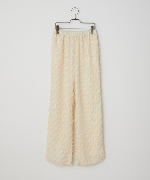 CIAOPANIC（チャオパニック）の「ハイウエストフェザーイージーパンツ（その他パンツ・レディース・ブラック/オフホワイト・FREE）」の12枚目の写真