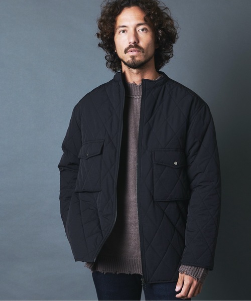 THE TWENTYSEVEN(ザ トゥエンティーセブン)の「The TWENTYSEVEN:60/40クロスルーズフィットキルトスタンドカラージャケット(ダウンジャケット/コート・メンズ・ブラック/ベージュ/オリーブ・M/L)」の18枚目の写真