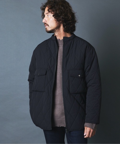 THE TWENTYSEVEN(ザ トゥエンティーセブン)の「The TWENTYSEVEN:60/40クロスルーズフィットキルトスタンドカラージャケット(ダウンジャケット/コート・メンズ・ブラック/ベージュ/オリーブ・M/L)」の8枚目の写真