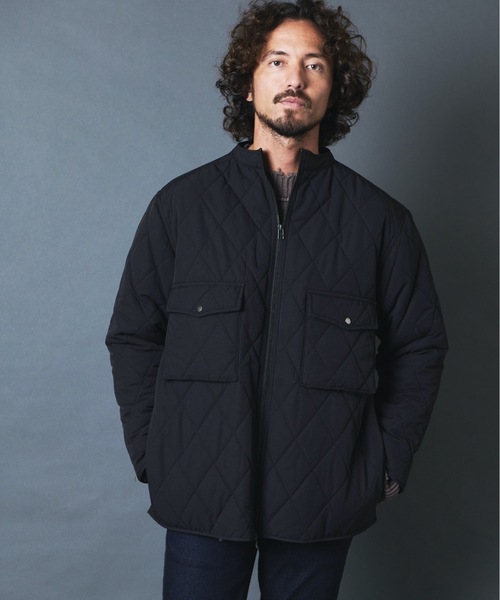 THE TWENTYSEVEN(ザ トゥエンティーセブン)の「The TWENTYSEVEN:60/40クロスルーズフィットキルトスタンドカラージャケット(ダウンジャケット/コート・メンズ・ブラック/ベージュ/オリーブ・M/L)」の19枚目の写真